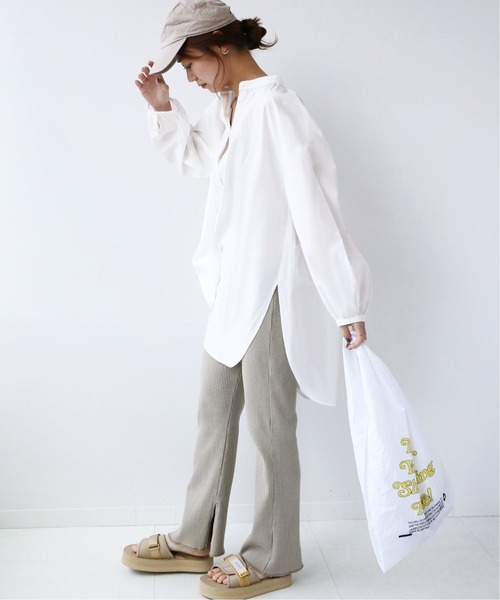 JOURNAL STANDARD relume（ジャーナルスタンダード　レリューム）の「コットンタイプライターギャザーブラウス◆（シャツ/ブラウス・レディース・ホワイト/ブラック/ブルー・FREE）」の9枚目の写真