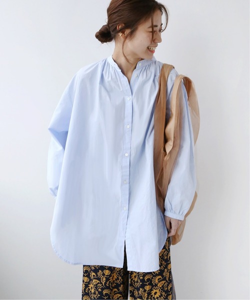 JOURNAL STANDARD relume（ジャーナルスタンダード　レリューム）の「コットンタイプライターギャザーブラウス◆（シャツ/ブラウス・レディース・ホワイト/ブラック/ブルー・FREE）」の17枚目の写真