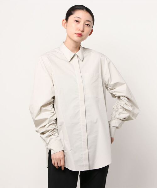 3.1 Phillip Lim（スリーワンフィリップリム）の「3.1 PHILLIP LIM / ギャザースリーブシャツ（シャツ/ブラウス・レディース・ライトベージュ・0）」の6枚目の写真