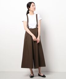 NICOLE white | サス付ワイドパンツ(その他パンツ)