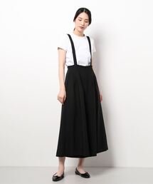 NICOLE white | サス付ワイドパンツ(その他パンツ)