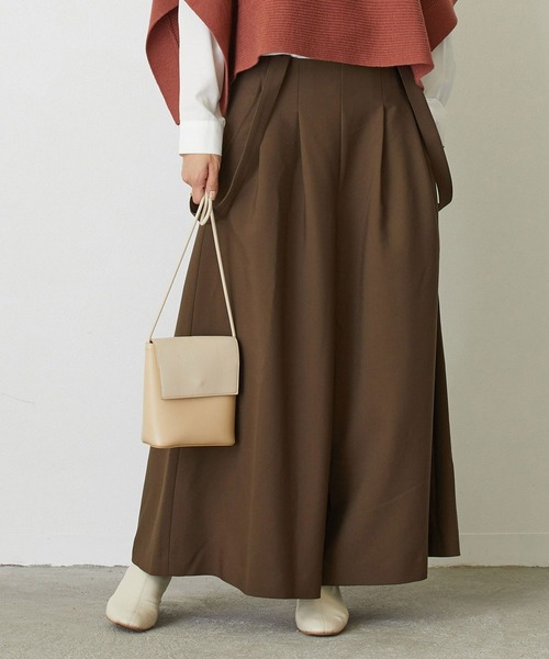 NICOLE white（ニコルホワイト）の「サス付ワイドパンツ（その他パンツ・レディース・ブラック/ブラウン/グレー・FREE）」の3枚目の写真