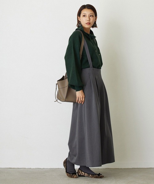 NICOLE white（ニコルホワイト）の「サス付ワイドパンツ（その他パンツ・レディース・ブラック/ブラウン/グレー・FREE）」の22枚目の写真