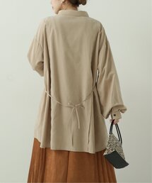バックリボンチュニックシャツワンピース