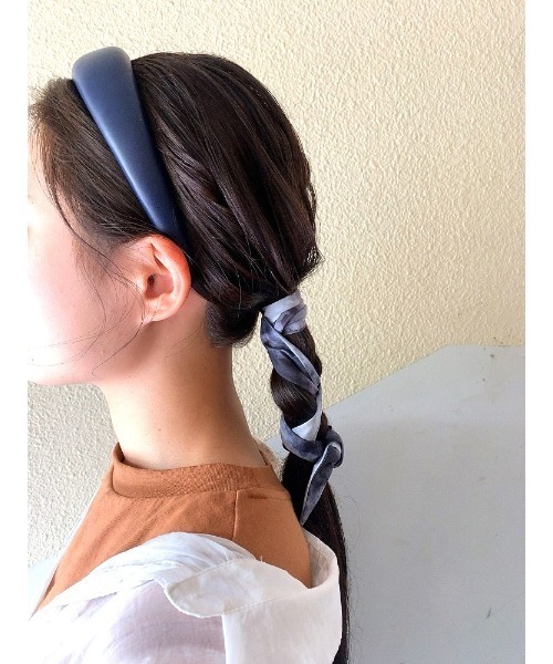 mou(モウ)の「マーブル柄ヘアリボン(その他ヘアアクセサリー・レディース・ブラック/ベージュ/ピンク・FREE)」の5枚目の写真