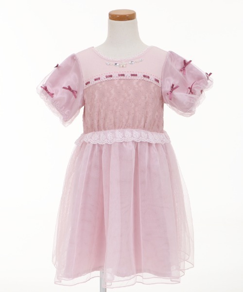 axes femme(アクシーズファム)の「レース×チュールドレスOP(ドレス・キッズ・ピンク/ブルー・SMALL/MEDIUM/LARGE/X-LARGE)」の15枚目の写真
