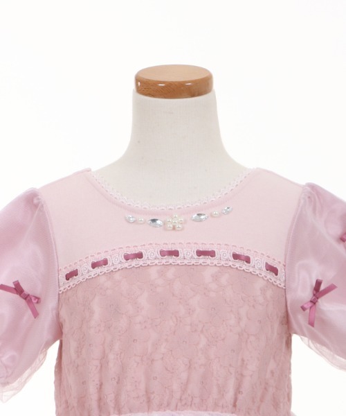 axes femme(アクシーズファム)の「レース×チュールドレスOP(ドレス・キッズ・ピンク/ブルー・SMALL/MEDIUM/LARGE/X-LARGE)」の12枚目の写真