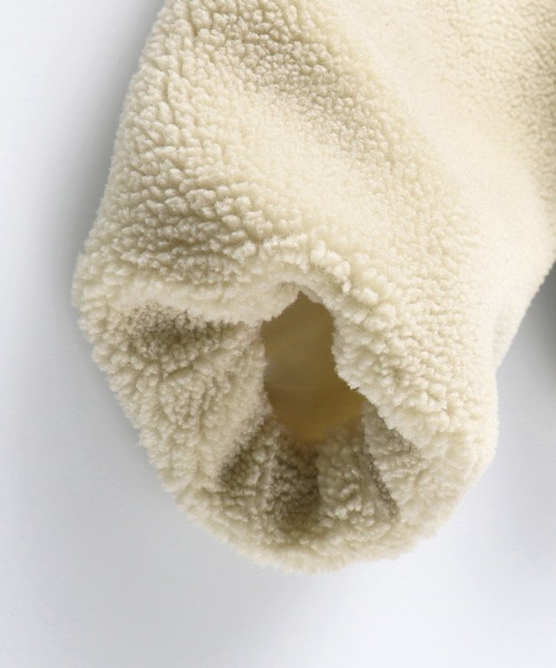 BRANSHES（ブランシェス）の「ノーカラーボアブルゾン（ブルゾン・キッズ・ブラウン/ピンクベージュ/アイボリー・90cm/110cm/100cm/120cm/130cm/140cm/150cm）」の21枚目の写真