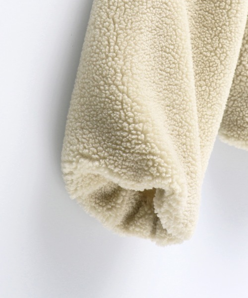 BRANSHES（ブランシェス）の「ノーカラーボアブルゾン（ブルゾン・キッズ・ブラウン/ピンクベージュ/アイボリー・90cm/110cm/100cm/120cm/130cm/140cm/150cm）」の18枚目の写真