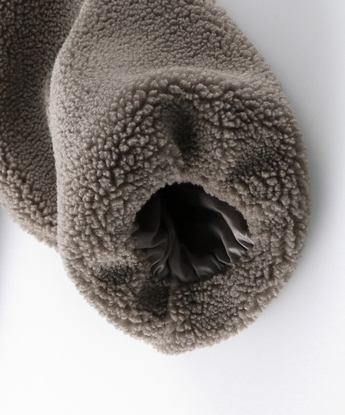 BRANSHES（ブランシェス）の「ノーカラーボアブルゾン（ブルゾン・キッズ・ブラウン/ピンクベージュ/アイボリー・90cm/110cm/100cm/120cm/130cm/140cm/150cm）」の19枚目の写真