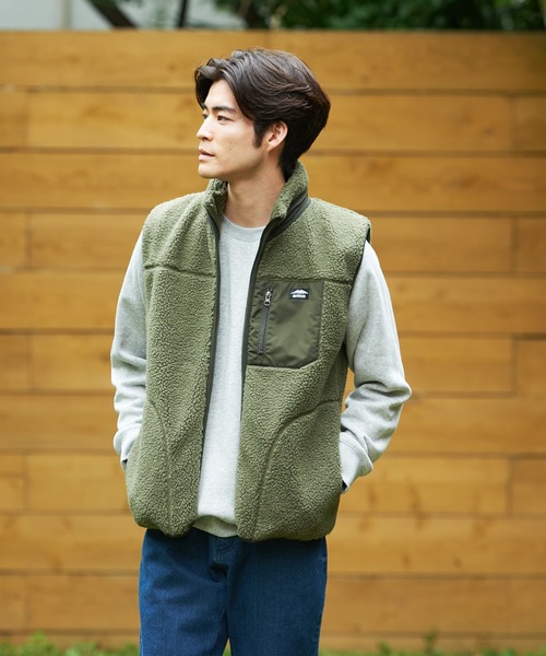 OUTDOOR PRODUCTS/アウトドアプロダクツ】防風ボアベスト ユニセックス