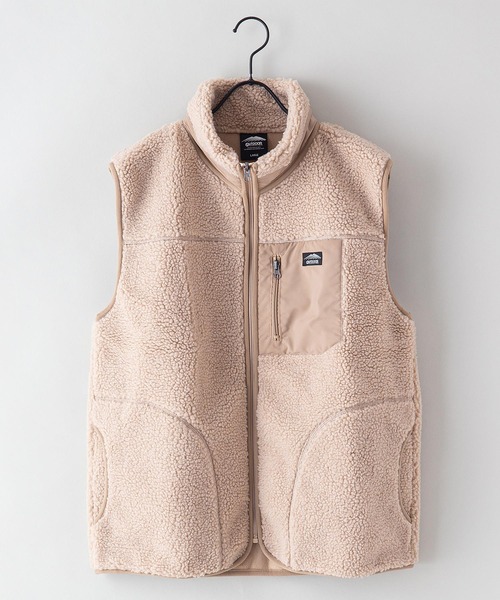 OUTDOOR PRODUCTS(アウトドアプロダクツ)の「【OUTDOOR PRODUCTS/アウトドアプロダクツ】防風ボアベスト ユニセックス ワンポイントブランドロゴ(ブルゾン・メンズ・オフホワイト/アイボリー/ベージュ/カーキ・SMALL/LARGE/X-LARGE/MEDIUM)」の20枚目の写真