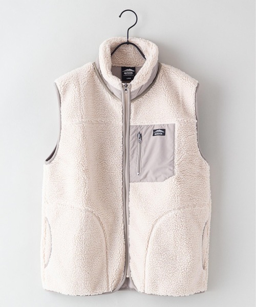 OUTDOOR PRODUCTS(アウトドアプロダクツ)の「【OUTDOOR PRODUCTS/アウトドアプロダクツ】防風ボアベスト ユニセックス ワンポイントブランドロゴ(ブルゾン・メンズ・オフホワイト/アイボリー/ベージュ/カーキ・SMALL/LARGE/X-LARGE/MEDIUM)」の19枚目の写真