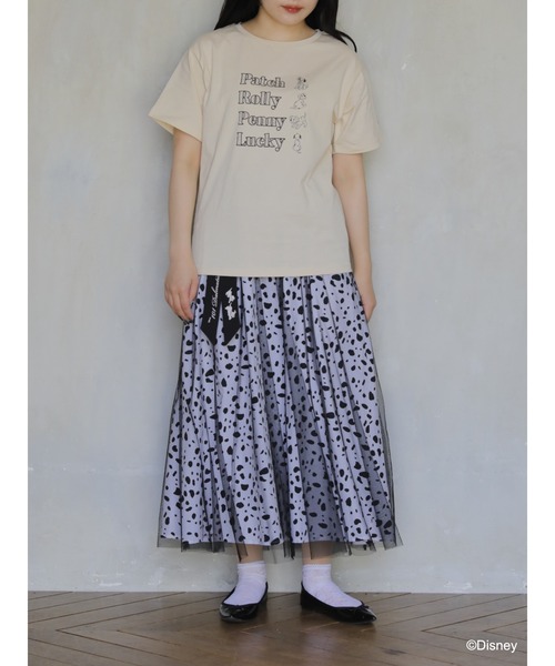 Disney(ディズニー)の「101匹わんちゃん/ダルメシアンプリントTシャツ(Tシャツ/カットソー・レディース・ブラック/ベージュ/オフホワイト・FREE)」の11枚目の写真