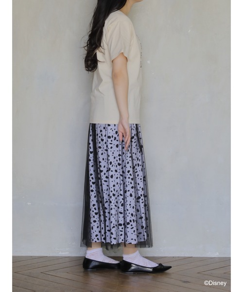 Disney(ディズニー)の「101匹わんちゃん/ダルメシアンプリントTシャツ(Tシャツ/カットソー・レディース・ブラック/ベージュ/オフホワイト・FREE)」の13枚目の写真