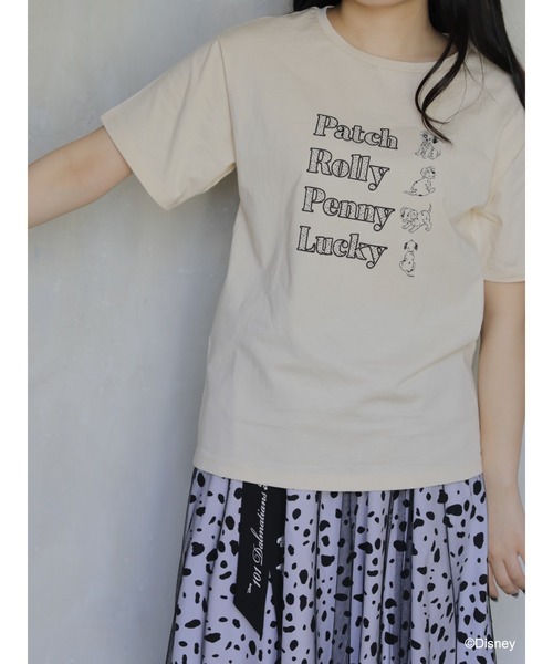Disney(ディズニー)の「101匹わんちゃん/ダルメシアンプリントTシャツ(Tシャツ/カットソー・レディース・ブラック/ベージュ/オフホワイト・FREE)」の14枚目の写真