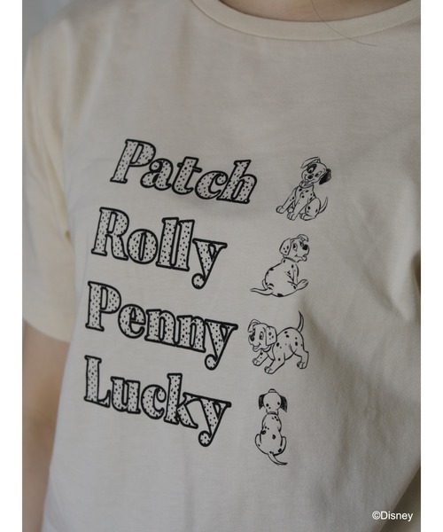 Disney(ディズニー)の「101匹わんちゃん/ダルメシアンプリントTシャツ(Tシャツ/カットソー・レディース・ブラック/ベージュ/オフホワイト・FREE)」の15枚目の写真