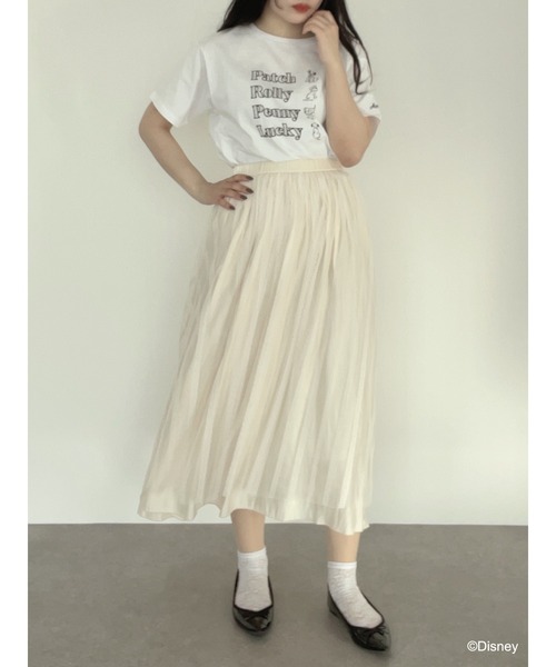 Disney(ディズニー)の「101匹わんちゃん/ダルメシアンプリントTシャツ(Tシャツ/カットソー・レディース・ブラック/ベージュ/オフホワイト・FREE)」の18枚目の写真
