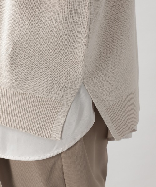 RAGEBLUE（レイジブルー）の「ミラノリブニットベスト/214789（ベスト・メンズ・グリーン/キャメル/オフホワイト・MEDIUM/LARGE）」の13枚目の写真