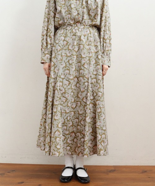 fig London(フィグロンドン)の「ROSE mermaid SK(スカート・レディース・ダークブラウン/グリーン・FREE)」の3枚目の写真