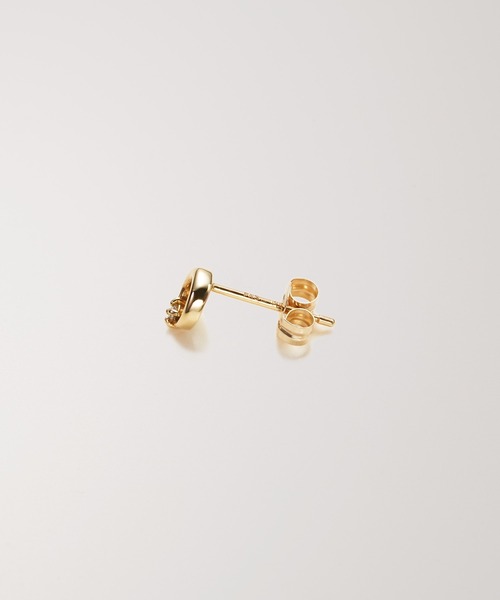 PAS TIERRA（パティエラ）の「-Briller- K10ムーンプチダイヤモンドピアス（ピアス（両耳用）・レディース・イエローゴールド・FREE）」の4枚目の写真