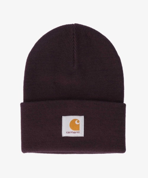 Carhartt(カーハート)の「carhartt ACRYLIC WATCH HAT(ニットキャップ/ビーニー・メンズ・ホワイト/ブラック/パープル/ブラック系その他/グレー系その他/グレー系その他2/グレー系その他3/レッド系/ピンク系/ピンク系その他/オレンジ系/グリーン/グリーン系その他/グリーン系その他2/グリーン系その他3/ネイビー/ブラウン/ブラウン系その他/ブラウン系その他2/ベージュ系その他・FREE)」の1枚目の写真