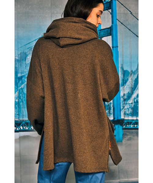 AlexanderLeeChang（アレキサンダーリーチャン）の「AlexanderLeeChang アレキサンダーリーチャン / BOMBER HEAT BIG HOODIE ボンバーヒートビッグシルエットフーディスウェット プルオーバーパーカー ポンチョ / AC012122（パーカー・メンズ・グレー/ネイビー/ブラウン・ONE SIZE）」の8枚目の写真