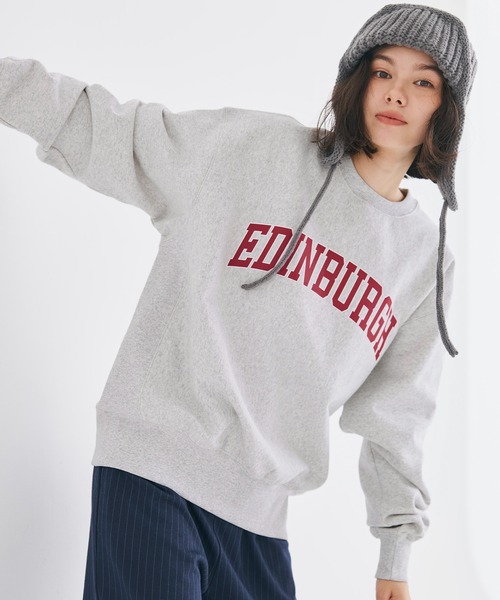 coca(coca)(コカ)の「\新色追加/ヘビーウェイト裏起毛カレッジスウェット(スウェット・レディース・ネイビー/グレー/アイボリー/チャコール/ブルー/ライトグレー/グリーン/オートミール/A・M/L)」の22枚目の写真