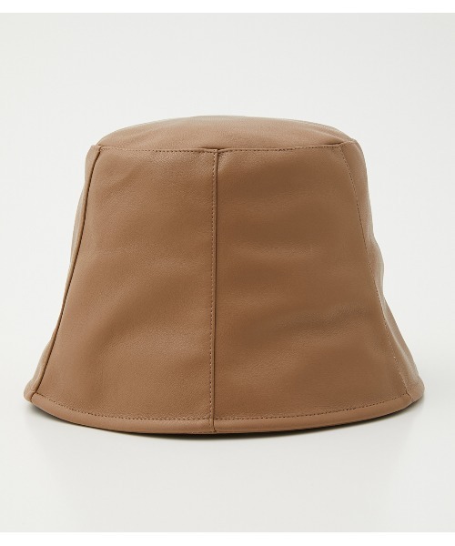 AZUL by moussy(アズールバイマウジー)の「FAUX LEATHER FLARE HAT/フェイクレザーフレアハット(ハット・レディース・ライトブラウン/ブラック・FREE)」の12枚目の写真