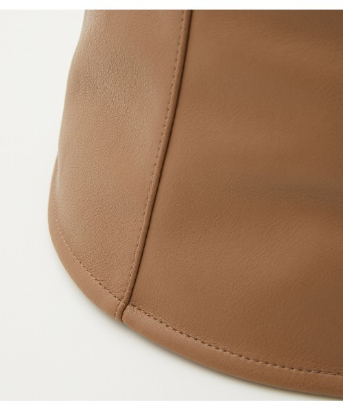 AZUL by moussy(アズールバイマウジー)の「FAUX LEATHER FLARE HAT/フェイクレザーフレアハット(ハット・レディース・ライトブラウン/ブラック・FREE)」の13枚目の写真