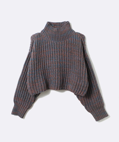 one way（ワンウェイ）の「【oneway Jeans】バルキーショートニット（ニット/セーター・レディース・ブラック/パープル/ブラウン系その他/ライトブラウン/ライトグレー/ライトブルー・FREE）」の5枚目の写真