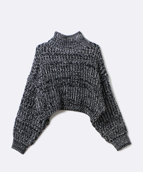 one way（ワンウェイ）の「【oneway Jeans】バルキーショートニット（ニット/セーター・レディース・ブラック/パープル/ブラウン系その他/ライトブラウン/ライトグレー/ライトブルー・FREE）」の14枚目の写真