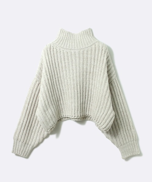 one way（ワンウェイ）の「【oneway Jeans】バルキーショートニット（ニット/セーター・レディース・ブラック/パープル/ブラウン系その他/ライトブラウン/ライトグレー/ライトブルー・FREE）」の15枚目の写真