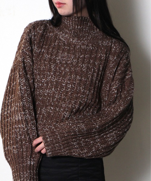 one way（ワンウェイ）の「【oneway Jeans】バルキーショートニット（ニット/セーター・レディース・ブラック/パープル/ブラウン系その他/ライトブラウン/ライトグレー/ライトブルー・FREE）」の22枚目の写真