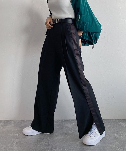 PAGEBOY（ページボーイ）の「CORE / ドレスラインワイドパンツ（その他パンツ・レディース・ホワイト系その他/ブラック/チャコールグレー・SMALL/MEDIUM）」の10枚目の写真