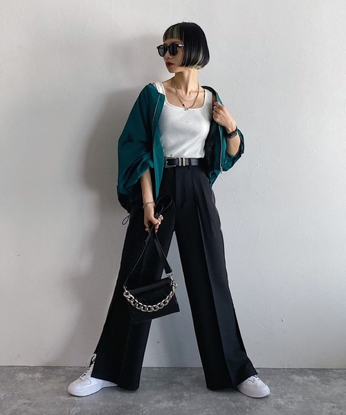 PAGEBOY（ページボーイ）の「CORE / ドレスラインワイドパンツ（その他パンツ・レディース・ホワイト系その他/ブラック/チャコールグレー・SMALL/MEDIUM）」の17枚目の写真