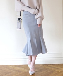 【丈が選べる】ガムストレッチマーメイドスカート