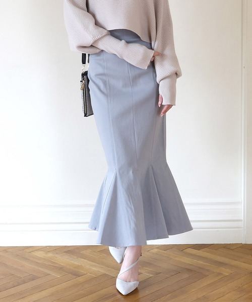 ROYAL PARTY(ロイヤルパーティー)の「【丈が選べる】ガムストレッチマーメイドスカート(スカート・レディース・ボルドー/ピンク/ブラック/ブルー・MEDIUM/SMALL)」の16枚目の写真