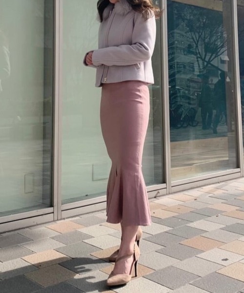 ROYAL PARTY(ロイヤルパーティー)の「【丈が選べる】ガムストレッチマーメイドスカート(スカート・レディース・ボルドー/ピンク/ブラック/ブルー・MEDIUM/SMALL)」の18枚目の写真