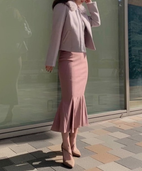 ROYAL PARTY(ロイヤルパーティー)の「【丈が選べる】ガムストレッチマーメイドスカート(スカート・レディース・ボルドー/ピンク/ブラック/ブルー・MEDIUM/SMALL)」の19枚目の写真