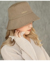 刺繍ブリーチカラーバケットハット