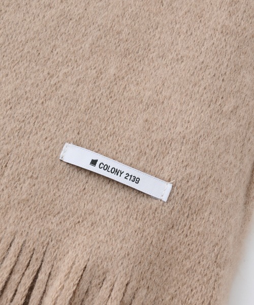 COLONY 2139（コロニートゥーワンスリーナイン）の「【ユニセックス】ラッセルストール/マフラー（ストール/ショール・レディース・ブラック/ベージュ/サックスブルー/ホワイト/ピンク・FREE）」の7枚目の写真