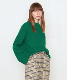 AEWEN MATOPH | ＜AEWEN MATOPH（イウエン マトフ）＞ウール アゼ クルーネックリブニット(ニット/セーター)