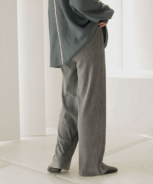 DONOBAN(ドノバン)の「ワイドリブパンツ(その他パンツ・レディース・グリーン/ベージュ/ホワイト系その他/グレー/ブラック・F)」の1枚目の写真