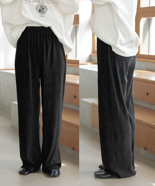 DONOBAN(ドノバン)の「ワイドリブパンツ(その他パンツ・レディース・グリーン/ベージュ/ホワイト系その他/グレー/ブラック・F)」の17枚目の写真