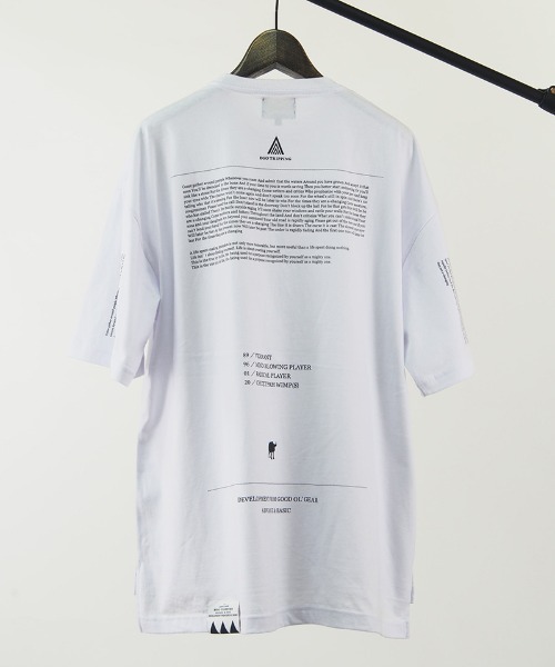 EGO TRIPPING(エゴトリッピング)の「mt7545- POETRY TEE Tシャツ(Tシャツ/カットソー・メンズ・ホワイト/ブラック・48/46)」の18枚目の写真