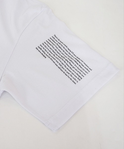 EGO TRIPPING(エゴトリッピング)の「mt7545- POETRY TEE Tシャツ(Tシャツ/カットソー・メンズ・ホワイト/ブラック・48/46)」の12枚目の写真