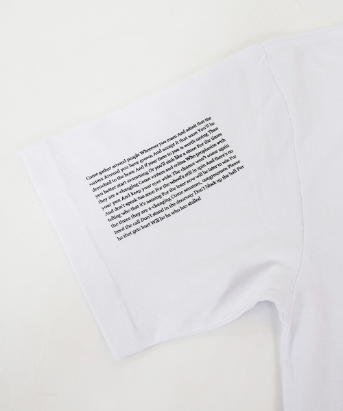 EGO TRIPPING(エゴトリッピング)の「mt7545- POETRY TEE Tシャツ(Tシャツ/カットソー・メンズ・ホワイト/ブラック・48/46)」の22枚目の写真