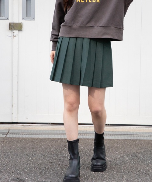 Honeys（ハニーズ）の「プリーツスカート（スカート・レディース・ホワイト系その他2/ホワイト系その他/ベージュ系その他/ブルー系その他/ブラック/ピンク系その他/グリーン系その他/ブラウン/グリーン・S/M/L/SS/LL）」の6枚目の写真