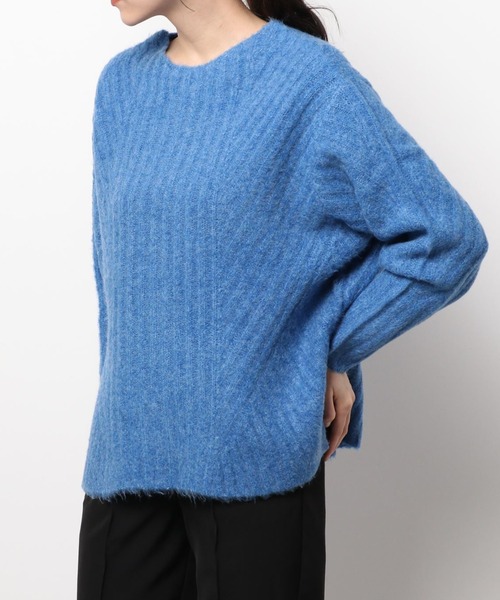 Kari & lili（カウリアンドリィリィ）の「ウール混ニットプルオーバー（ニット/セーター・レディース・ブルー/ベージュ/ブラウン/ブラック・FREE）」の16枚目の写真